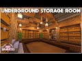 Minecraft: How to Build an Underground Storage Room [Tutorial] 2021