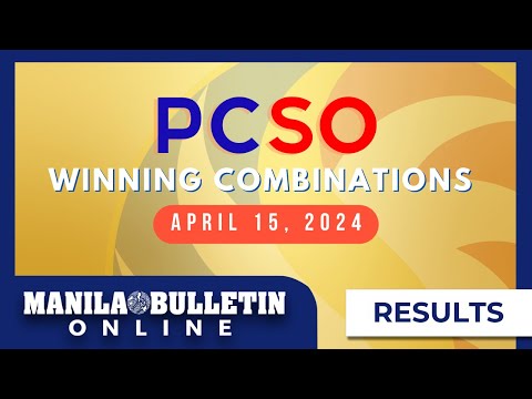 PCSO Lotto Draw Results, April 15, 2024 Grand Lotto 6/55, Mega Lotto 6/45, 4D, 3D, 2D