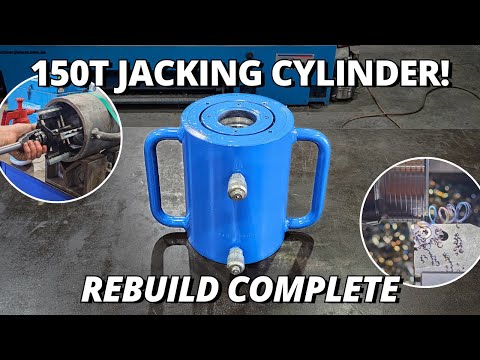 The Full Rebuild of our 150 Ton Hydraulic Jacking Cylinder