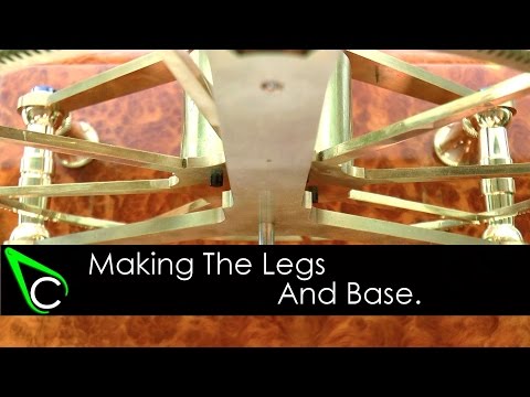 Clockmaking - How To Make A Clock In The Home Machine Shop - Part 19 - Making The Legs And Base