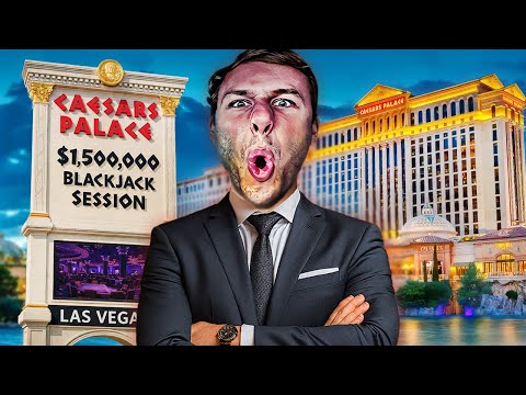 $1,500,000 ON THE LINE... MY BIGGEST BLACKJACK SESSION EVER AT CAESARS PALACE!