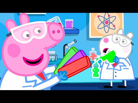 Capa de Peppa, a cientista | Contos da Peppa Pig