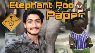 Paper made out of Elephant poop* (potty) 🐘 at Pinnawala Srilanka | Vikram Dandamudi