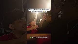 No way Edwin didn’t knew Lalo was this famous…😳👀 #edwinrg #lalo #fyp