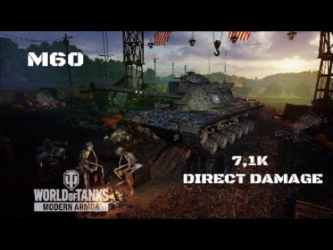 M60 in Region artica:7,1K DIRECT DAMAGE:Wot console - World of Tanks