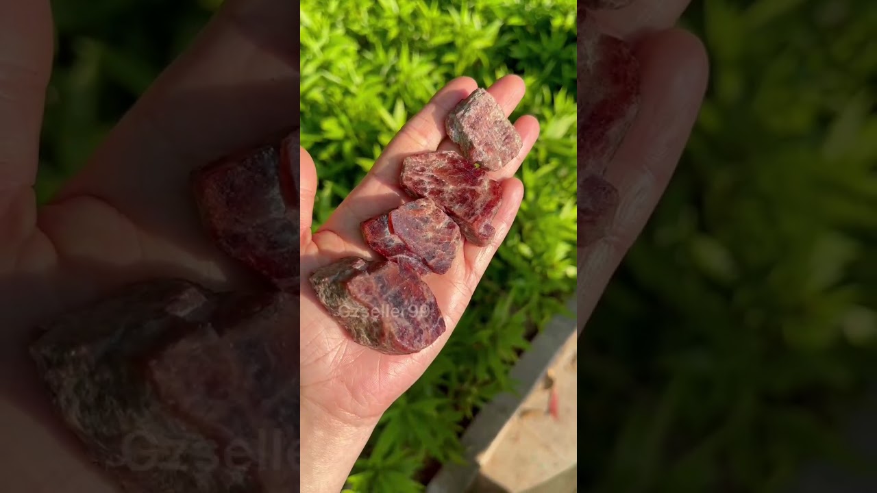 Raw Garnet Stone, Rough Garnet Crystal