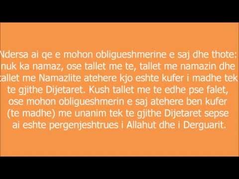 Gjykimi i atij personi që Agjëron mirpo nuk falet!
