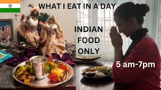 Foreigner Eats 24 hrs INDIAN/VEDIC Food ONLY 🇮🇳 Prasad I Eat Only What I Cook