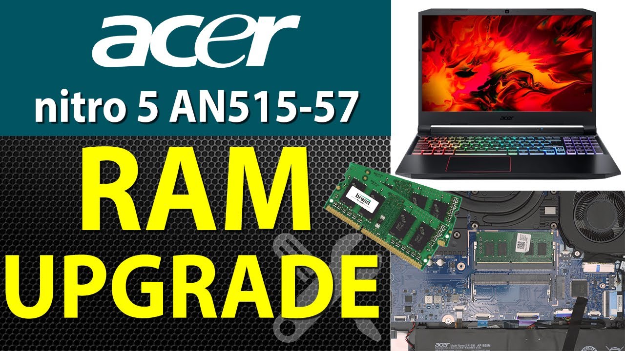 How to Upgrade RAM in Acer Nitro 5 AN515-57-79TD Laptop | Step by Step