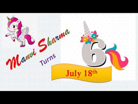 Happy Birthday Manvi