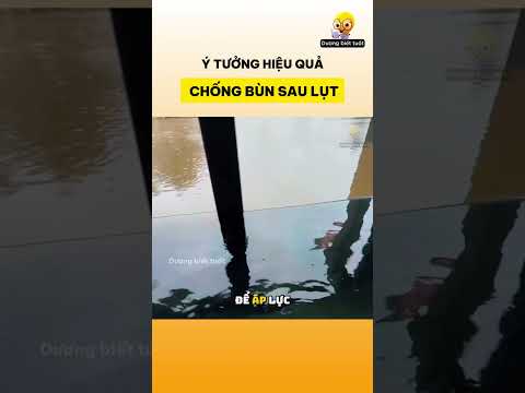Ý tưởng hiệu quả chống bùn sau lụt