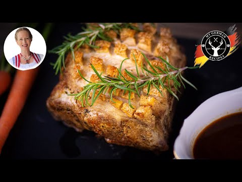 Oktoberfest: Crispy Bavarian Pork Roast with Beer Sauce ✪ MyGerman.Recipes