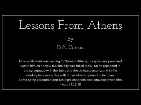 Lessons From Athens - D.A. Carson