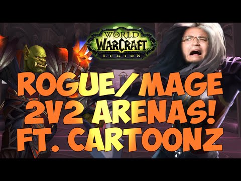 ♣ Sensus | WoW Legion Alpha | Rogue/Fire Mage 2v2 Arenas! (Legion Subtlety Rogue PvP) Patch 7.0.3