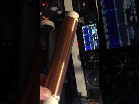 Half wave endfed adding 110uh coil homebrew made so endfed will cover 80 metre band hopefully 😀😎