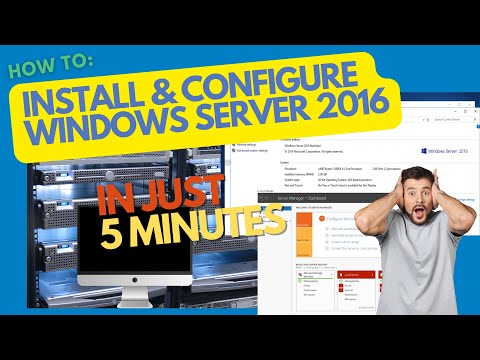 Install  & Configure Windows Server 2016 in just 5 minutes