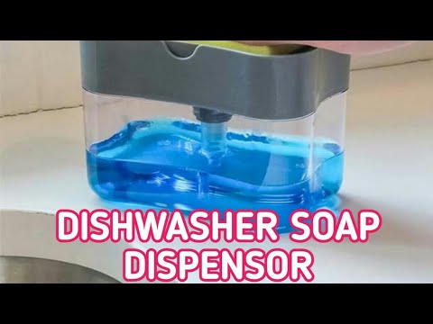 2 in 1 liquid soap dispenser for dishwasher liquid holder/sp...