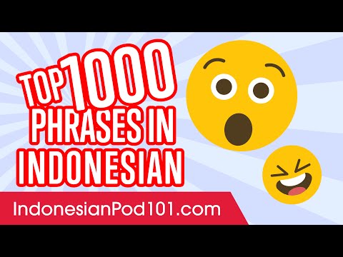 Top 1000 Most Useful Phrases in Indonesian