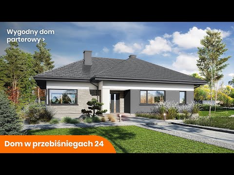 Dom w przebiśniegach 24 – Wygodny dom parterowy - ARCHON+ Projekty Domów #dom #projektdomu