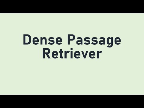 Dense Passage Retriever (DPR)