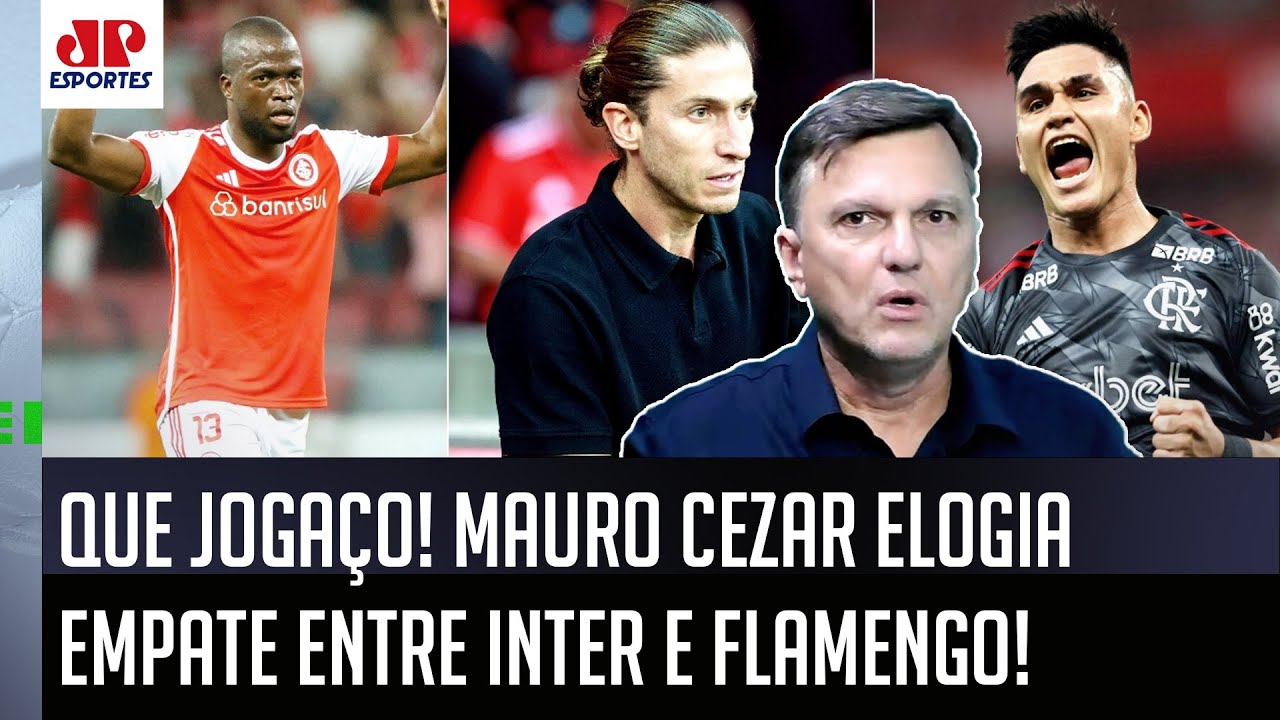 "MERECEM ELOGIOS! O Filipe Luís PÕE o Flamengo pra ATACAR! E o Inter..." Mauro Cezar ANALISA 1 a 1!