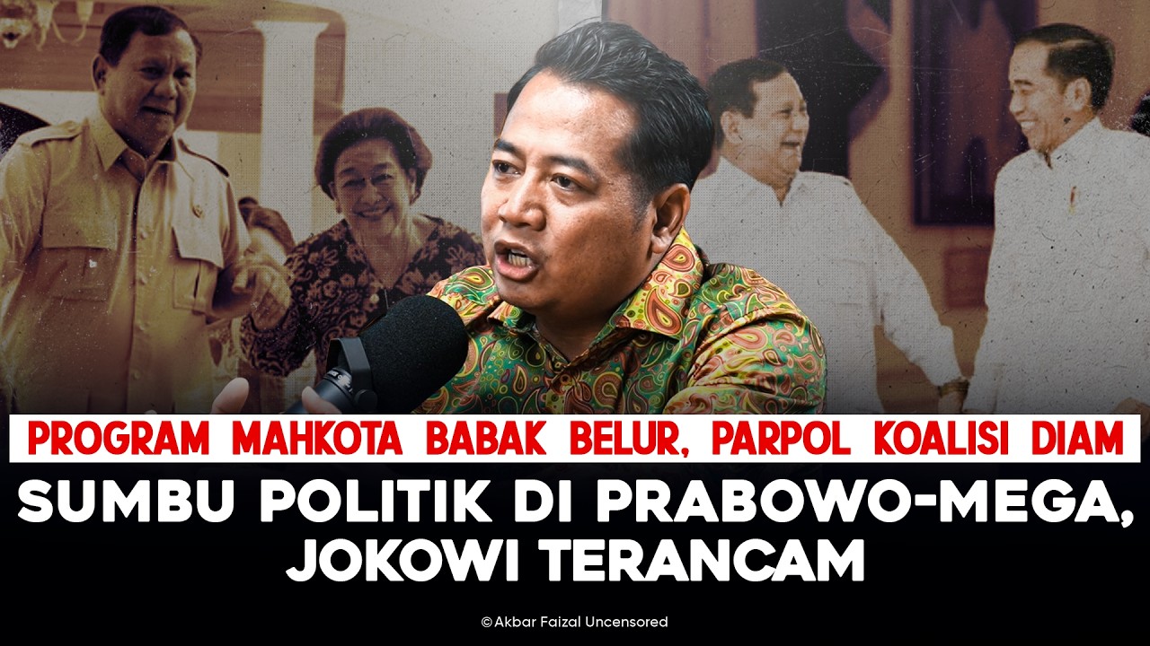 PROGRAM MAHKOTA BABAK BELUR, PARPOL KOALISI DIAM. SUMBU POLITIK DI PRABOWO - MEGA, JOKOWI TERANCAM