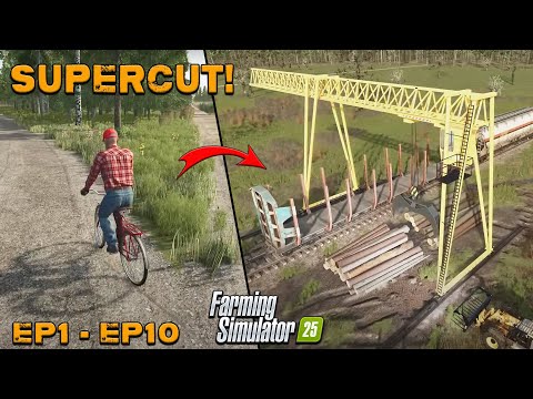 SUPERCUT (Ep1 - Ep10) !! Farming Simulator 25 | SUNSHINE FOREST