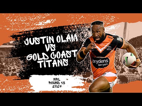 Justin Olam vs Gold Coast Titans, NRL | Round 15 | 2024