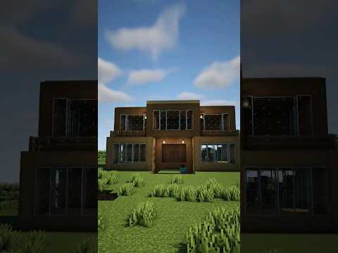 Mine - Minecraft: Wooden House 🏠 #shorts
