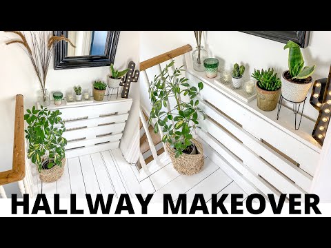 SMALL HALLWAY MAKEOVER ON A BUDGET & DIY RADIATOR COVER USING A PALLET CRATE | MR CARRINGTON