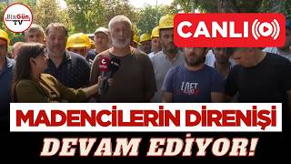#CANLI I Madencilerin direnişi devam ediyor: Başaran Aksu Bakanlık önü