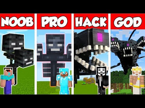 Minecraft NOOB vs PRO vs HACKER vs GOD: WITHER STORM MUTANT CHALLENGE in Minecraft / Animation