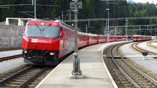 preview picture of video 'Swiss Trains: Glacier Express route, Reichenau-Tamins, 16Sep14'