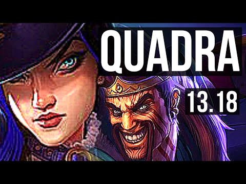 CAITLYN & Taric vs DRAVEN & Braum (ADC) | Quadra, Legendary, 20/5/9 | EUW Master | 13.18