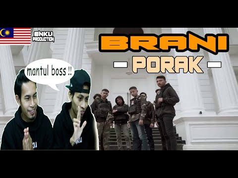 GILA BANGET RAPPER ACEH !! BRANI -  PORAK | MALAYSIA REACTION