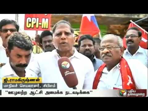 G Ramakrishnan promises corruption-free government if DMDK-PWA-TMC voted to power