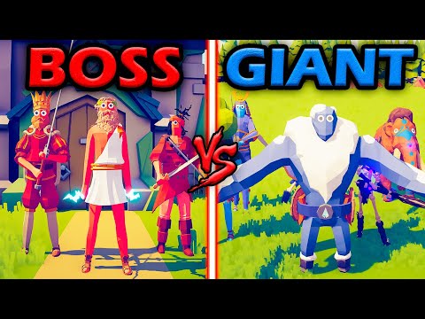 BOSS UNITS TEAM vs GIANT TEAM - Totally Accurate Battle Simulator | TABS