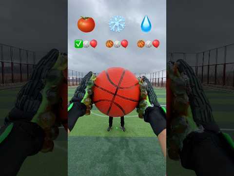 EXTREME DIY ASMR CATCH THE BALL AND BALLOON WITH MARBLE GOALKEEPER GLOVE🧤🏀#shorts #challenge #viral