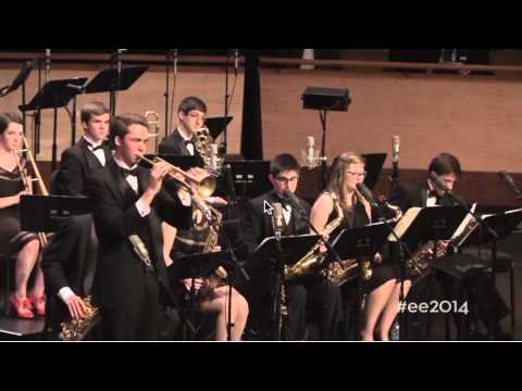 Portrait of Louis Armstrong - Rio Americano AM Jazz Ensemble at EE 2014