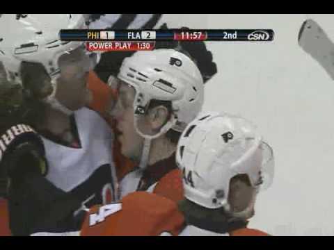 Danny Briere scores vs Panthers - 3-3-10