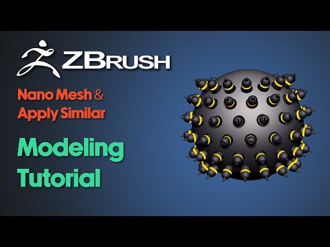 ZBrush Beginner Modeling Tutorial | Nano Mesh and Apply Similar