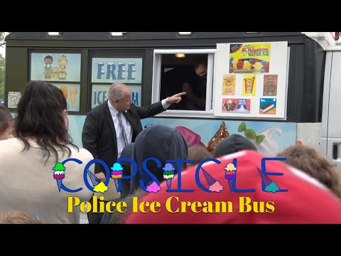"Copsicle" Police Ice Cream Bus Unveiling