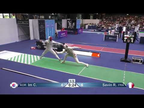 2023 244 T64 19 M F Individual Milano ITA WCH 7 SAVIN FRA vs IM KOR