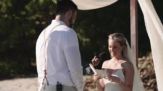 Intimate Beach Wedding in Flamingo • Amber + Thiago