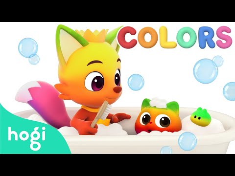 [NEW✨] Colorful Bubble Bath 🫧🛁｜Learn Colors for Kids｜Hogi Colors｜Hogi Pinkfong