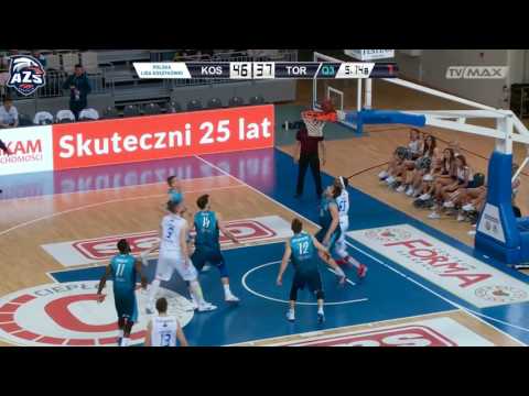 Skrót meczu, AZS Koszalin - Polski Cukier Toruń 82:80, 08.03.2017