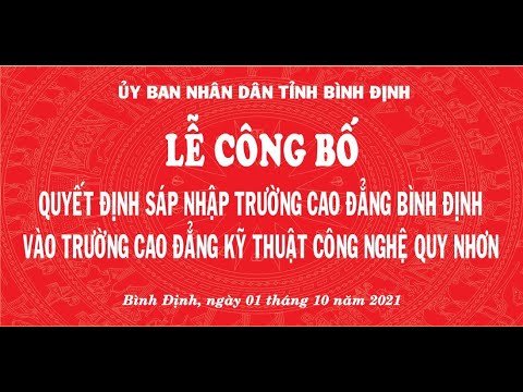 Lễ công bố Quyết định sáp nhập trường CĐBĐ vào trường CĐKTCN Quy Nhơn