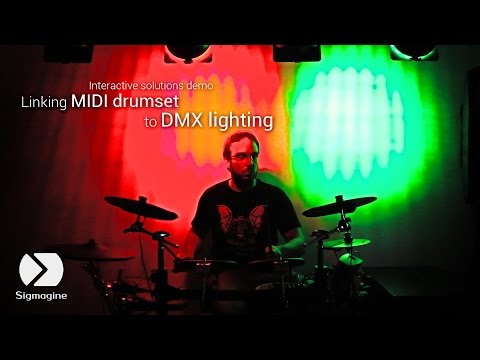 Linking MIDI Drumset to DMX lighting - Interactive Solutions - Sigmagine
