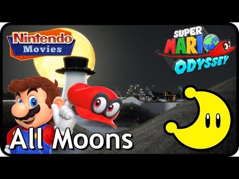 Super Mario Odyssey - Cap Kingdom - All Moons (in order with timestamps)