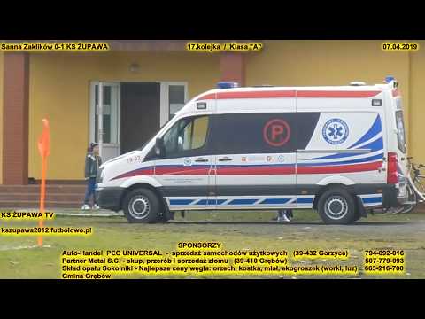 Skrót meczu: Sanna Zaklików - KS Żupawa (07.04.2019) 17.kolejka / Klasa "A"